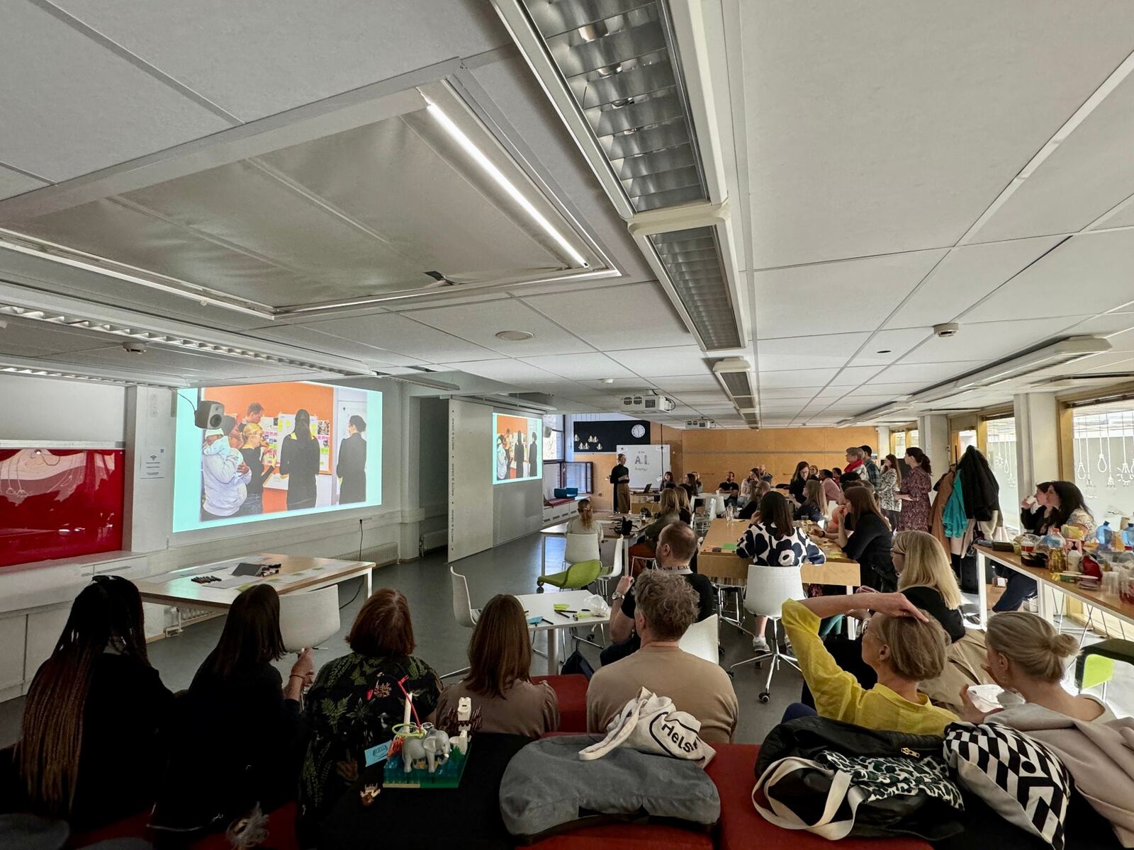 Audience watching talks